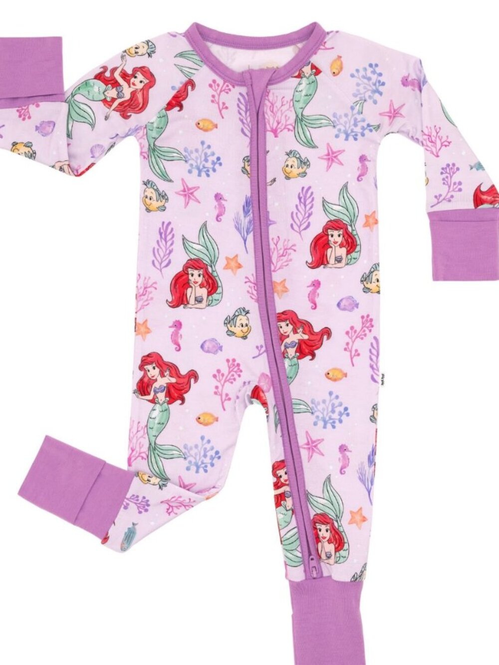 Little Sleepies Disney Little Mermaid - Part of Her World Zippy 18-24 Months